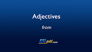 check-my-english.com Adjectives video