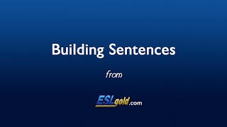 check-my-english.com Building Sentences video