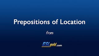 check-my-english.com Prepositions of Location video